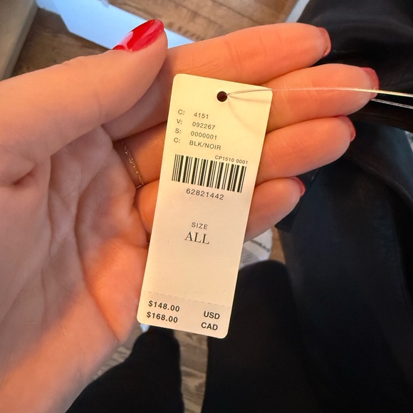 Anthropologie Black Hobo Bag with Adjustable Strap - Picture 6 of 7